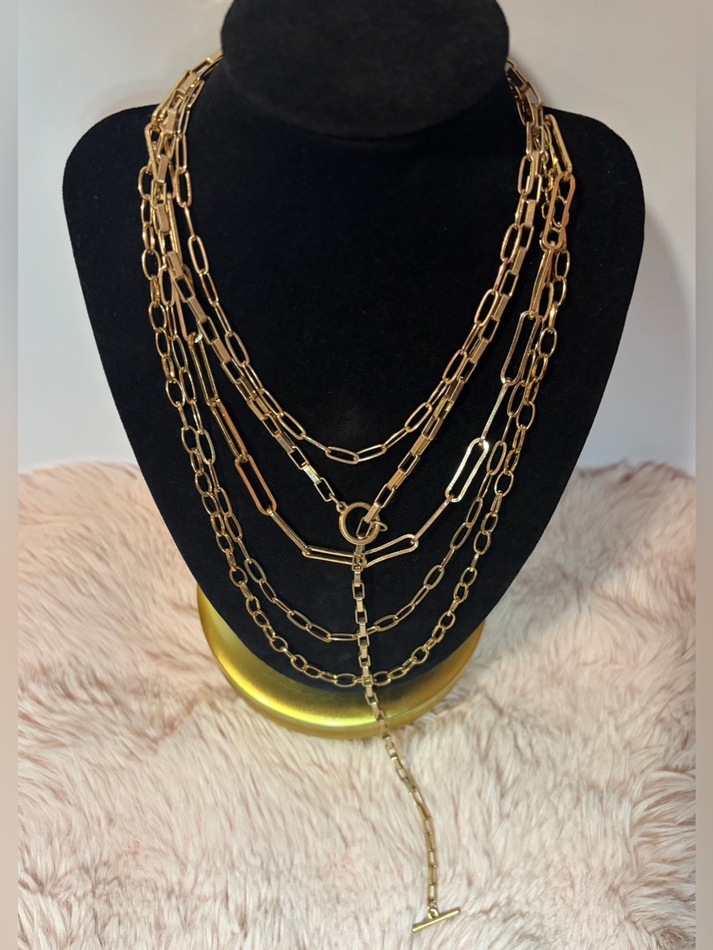 Layered Gold Chain Necklace Set